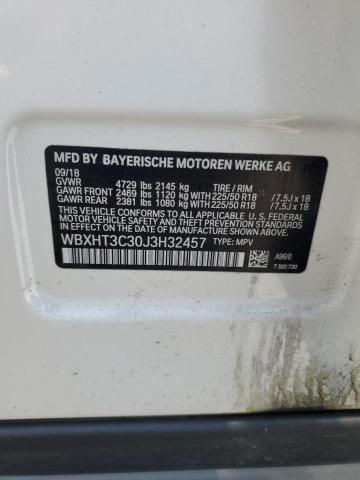 WBXHT3C30J3H32457 - 2018 BMW X1 XDRIVE28I WHITE photo 13