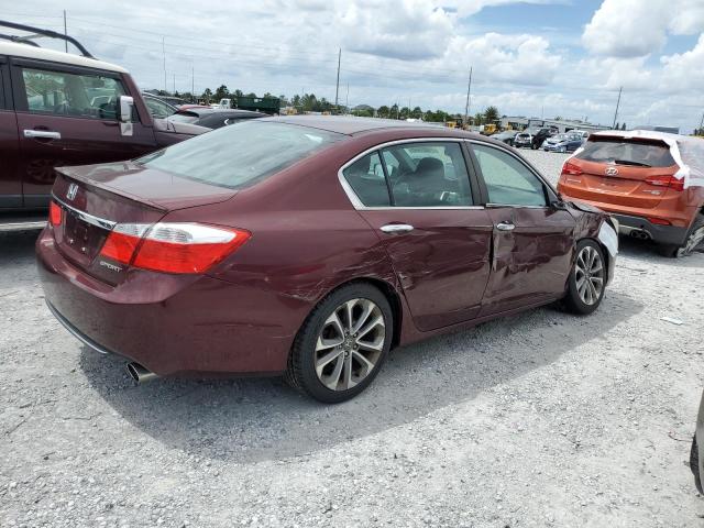 1HGCR2F53FA176918 - 2015 HONDA ACCORD SPORT BURGUNDY photo 3