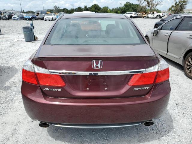 1HGCR2F53FA176918 - 2015 HONDA ACCORD SPORT BURGUNDY photo 6