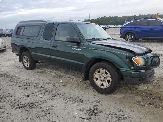 5TEVL52N72Z085960 - 2002 TOYOTA TACOMA XTRACAB GREEN photo 4
