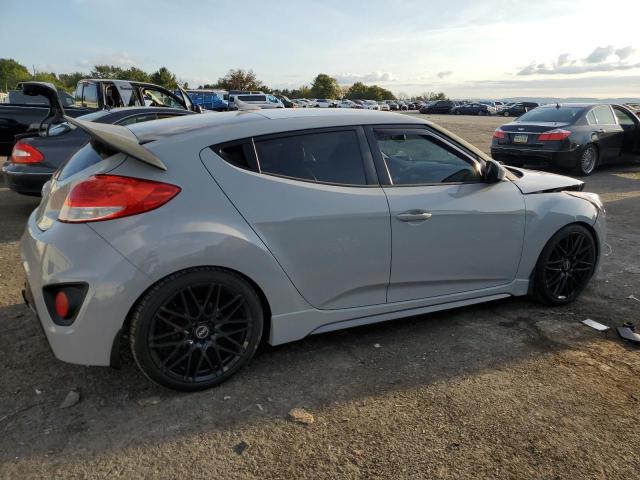 KMHTC6AE5EU210753 - 2014 HYUNDAI VELOSTER TURBO GRAY photo 3