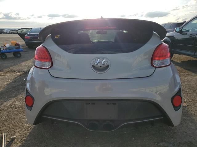 KMHTC6AE5EU210753 - 2014 HYUNDAI VELOSTER TURBO GRAY photo 6