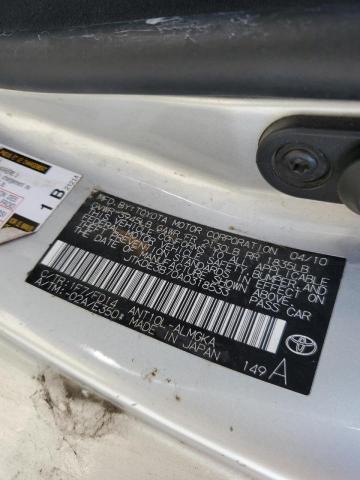 JTKDE3B70A0318533 - 2010 TOYOTA SCION TC 银色 照片 12