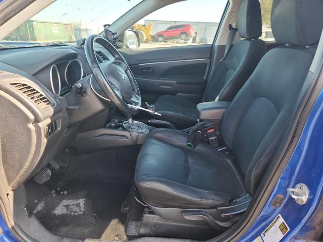 4A4AP3AU8FE024358 - 2015 MITSUBISHI OUTLANDER ES BLUE photo 7