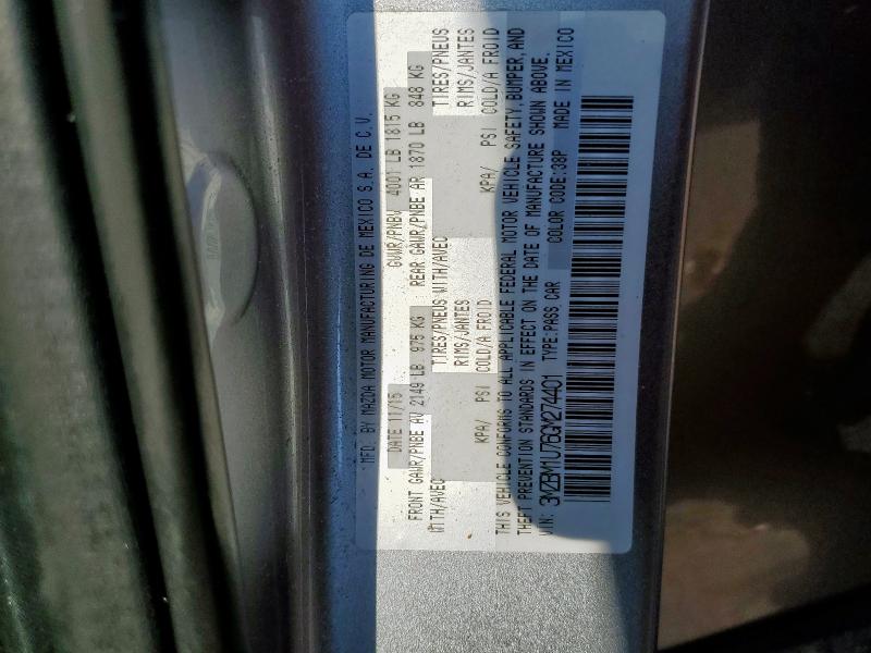 3MZBM1U76GM274401 - 2016 MAZDA 3 SPORT 灰色 照片 12