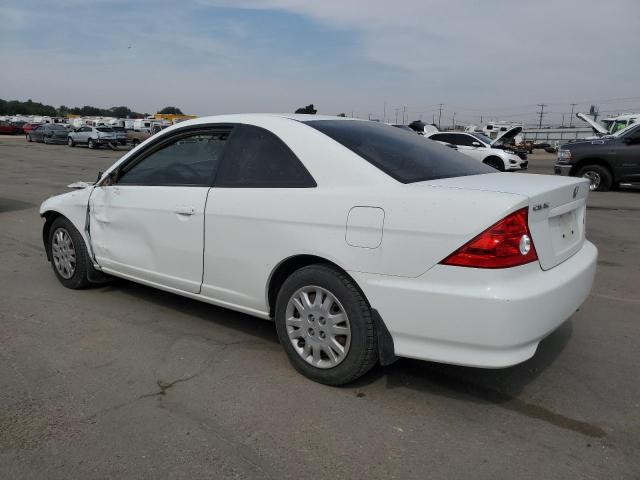 1HGEM22535L028834 - 2005 HONDA CIVIC LX WHITE photo 2