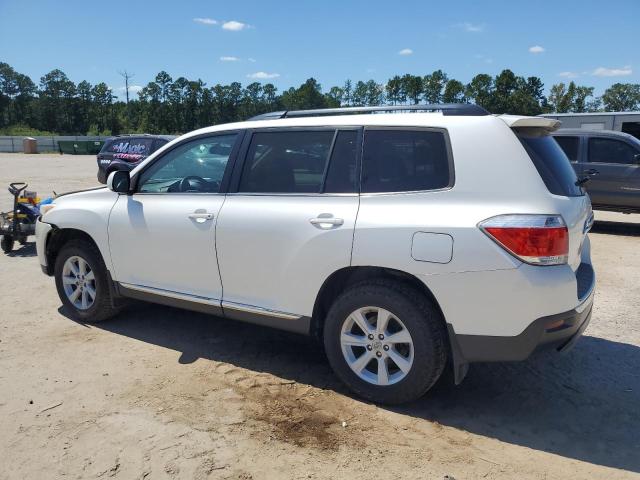 5TDZK3EH5DS134166 - 2013 TOYOTA HIGHLANDER BASE Սպիտակ լուսանկար 2