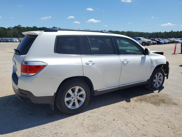 5TDZK3EH5DS134166 - 2013 TOYOTA HIGHLANDER BASE Սպիտակ լուսանկար 3