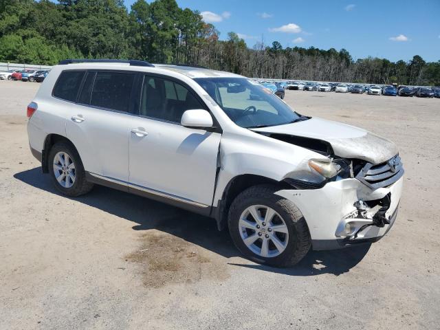 5TDZK3EH5DS134166 - 2013 TOYOTA HIGHLANDER BASE Սպիտակ լուսանկար 4