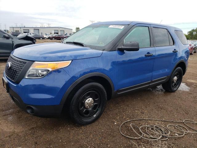 1FM5K8AT4EGC38676 - 2014 FORD EXPLORER POLICE INTERCEPTOR 蓝色 照片 1