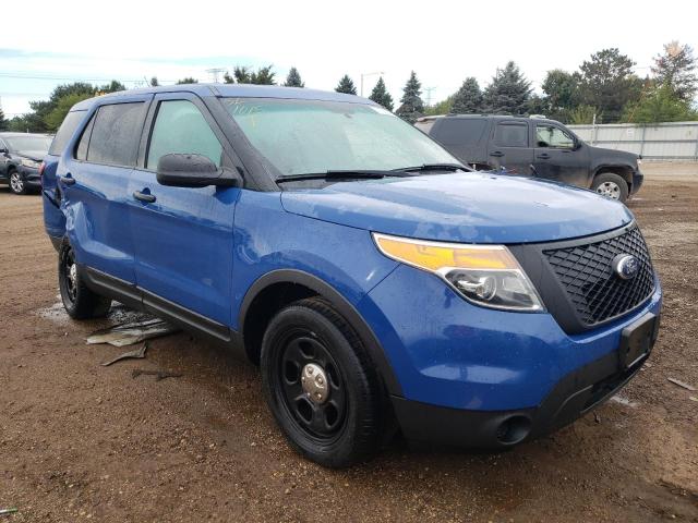 1FM5K8AT4EGC38676 - 2014 FORD EXPLORER POLICE INTERCEPTOR 蓝色 照片 4
