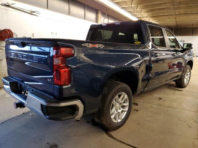 1GCPDKEKXNZ614288 - 2022 CHEVROLET SILVERADO K1500 LT-L BLUE photo 3