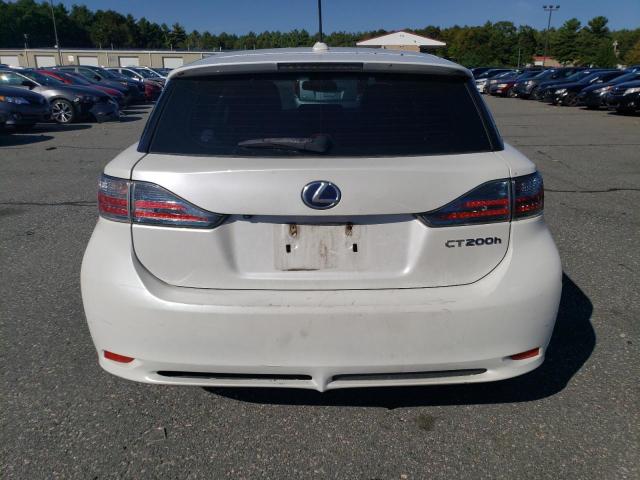 JTHKD5BH5B2028072 - 2011 LEXUS CT 200 WHITE photo 6