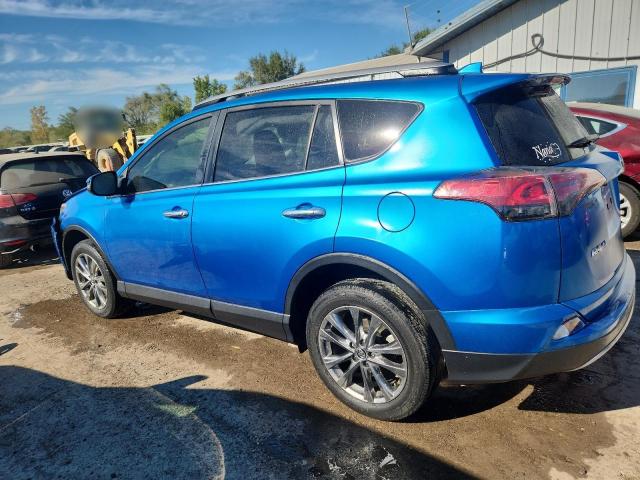 JTMYFREV8JJ212683 - 2018 TOYOTA RAV4 LIMITED BLUE photo 2