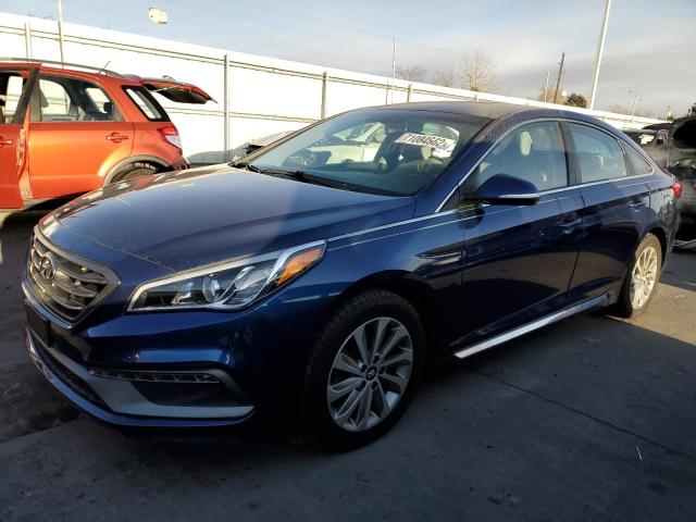 5NPE34AF7HH449214 - 2017 HYUNDAI SONATA SPORT BLUE photo 1