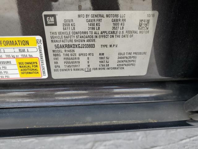 5GAKRBKDXGJ203803 - 2016 BUICK ENCLAVE ნაცრისფერი ფოტო 14