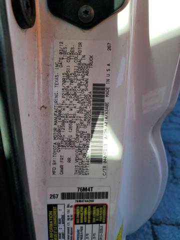 5TFTX4CN1CX017280 - 2012 TOYOTA TACOMA ACCESS CAB თეთრი ფოტო 12