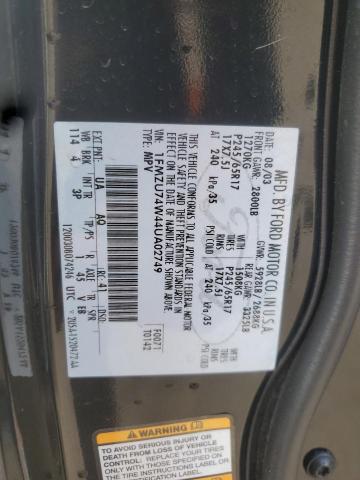 1FMZU74W44UA02749 - 2004 FORD EXPLORER EDDIE BAUER BLACK photo 12