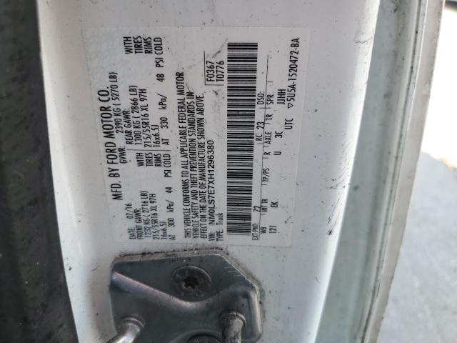 NM0LS7E7XH1296380 - 2017 FORD TRANSIT CO XL WHITE photo 13