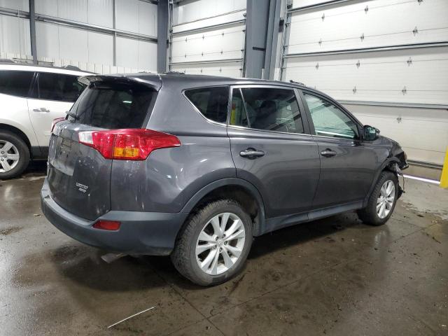 2T3DFREV4EW202464 - 2014 TOYOTA RAV4 LIMITED GRAY photo 3
