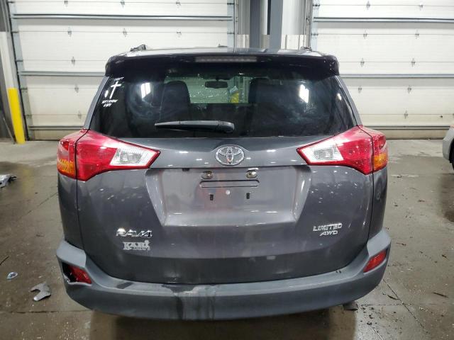 2T3DFREV4EW202464 - 2014 TOYOTA RAV4 LIMITED GRAY photo 6
