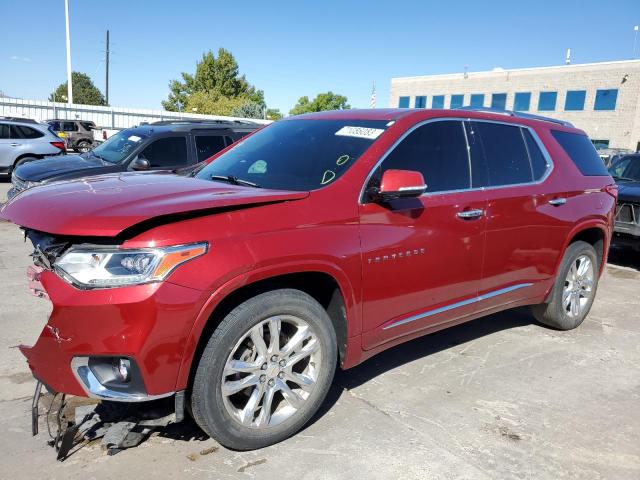 1GNEVJKW7KJ123653 - 2019 CHEVROLET TRAVERSE HIGH COUNTRY BURGUNDY photo 1