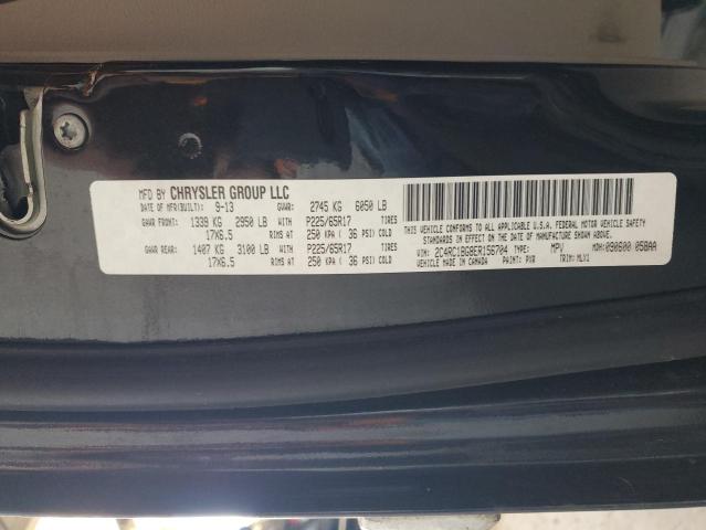 2C4RC1BG8ER156704 - 2014 CHRYSLER TOWN & COU TOURING შავი ფოტო 13