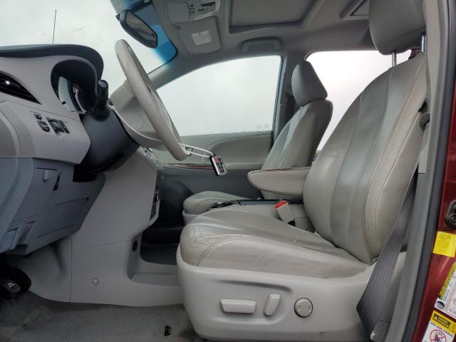 5TDYK3DC4CS267968 - 2012 TOYOTA SIENNA XLE წითელი ფოტო 7