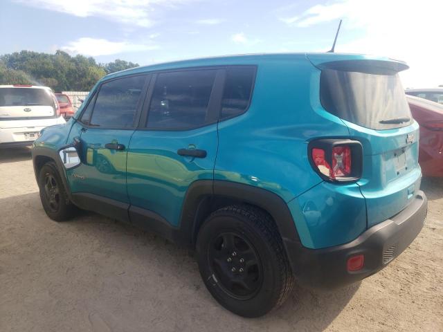 ZACNJAAB6LPL15406 - 2020 JEEP RENEGADE SPORT BLUE photo 2