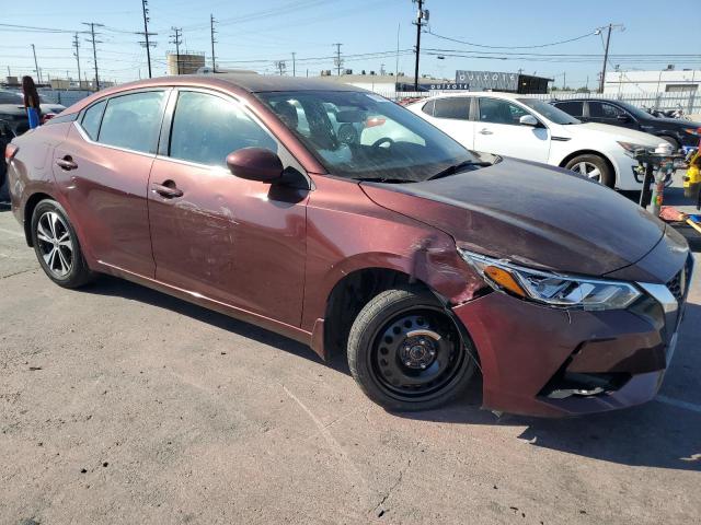 3N1AB8CV7MY205995 - 2021 NISSAN SENTRA SV BURGUNDY photo 4