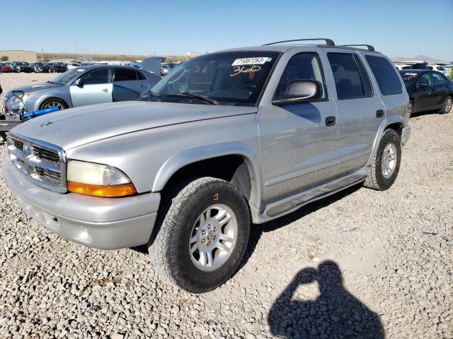 1B4HS48N32F143316 - 2002 DODGE DURANGO SLT SILVER photo 1