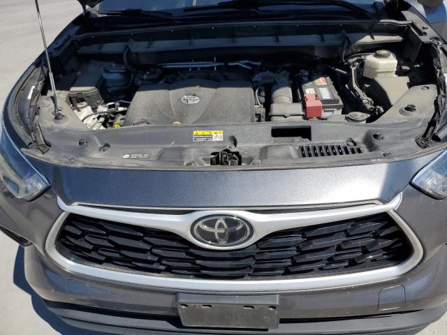 5TDGZRBHXMS074766 - 2021 TOYOTA HIGHLANDER XLE Серый фото 12