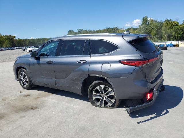 5TDGZRBHXMS074766 - 2021 TOYOTA HIGHLANDER XLE Серый фото 2