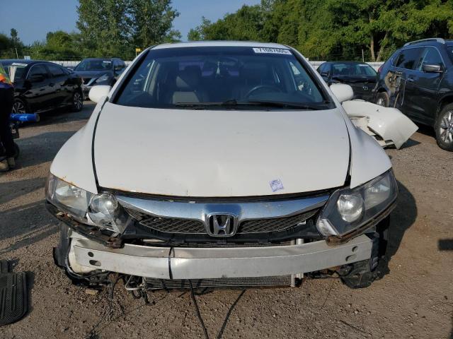 2HGFA1F05AH006671 - 2010 HONDA CIVIC EXL WHITE photo 5