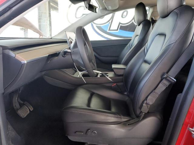5YJYGDEE9MF297335 - 2021 TESLA MODEL Y RED photo 7