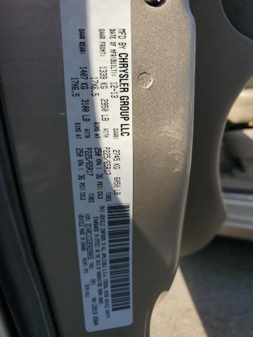 2C4RC1CG3ER228052 - 2014 CHRYSLER TOWN & COU TOURING L TAN photo 13