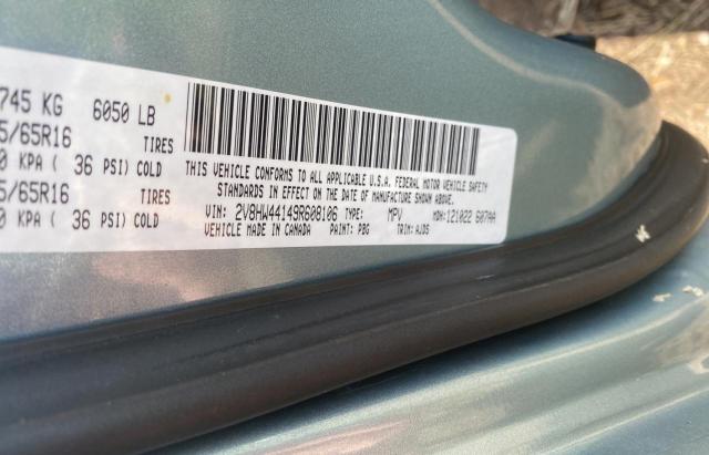 2V8HW44149R608106 - 2009 VOLKSWAGEN ROUTAN S BLUE photo 10