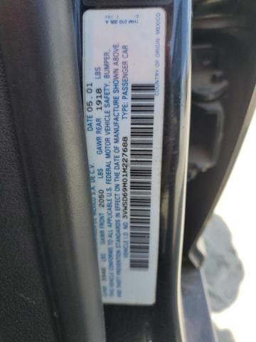 3VWSD69M01M227688 - 2001 VOLKSWAGEN JETTA GLS BLACK photo 13