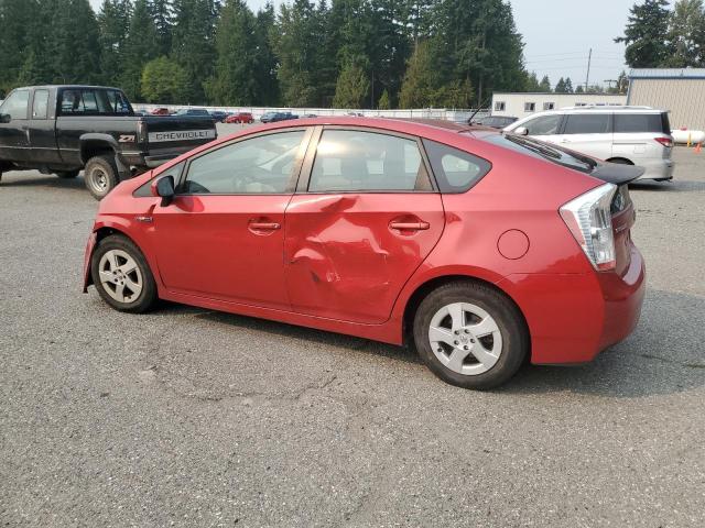JTDKN3DU9A0027157 - 2010 TOYOTA PRIUS RED photo 2