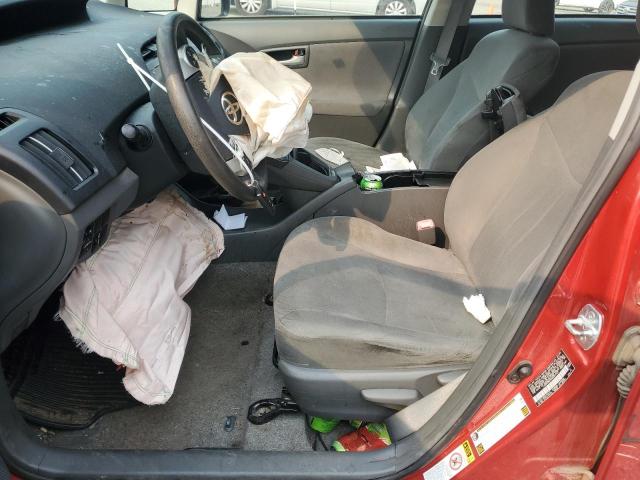 JTDKN3DU9A0027157 - 2010 TOYOTA PRIUS RED photo 7