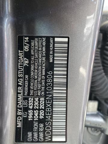 WDDSJ4EBXEN103806 - 2014 MERCEDES-BENZ CLA 250 GRAY photo 12