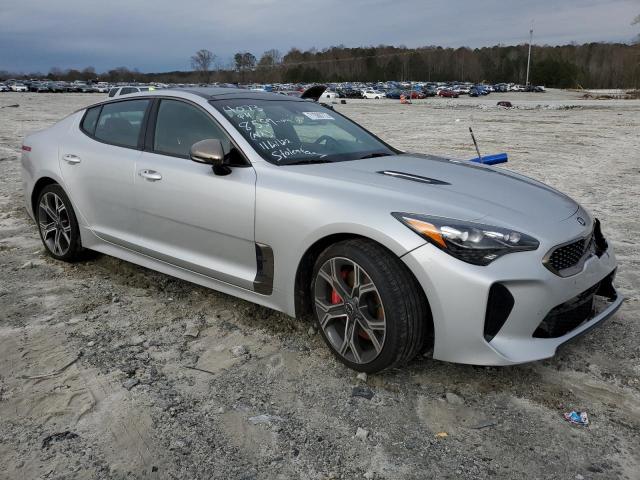 KNAE55LC7J6028559 - 2018 KIA STINGER GT2 SILVER photo 4