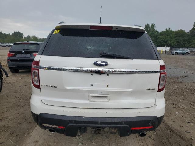1FM5K8F84DGB17553 - 2013 FORD EXPLORER LIMITED WHITE photo 6