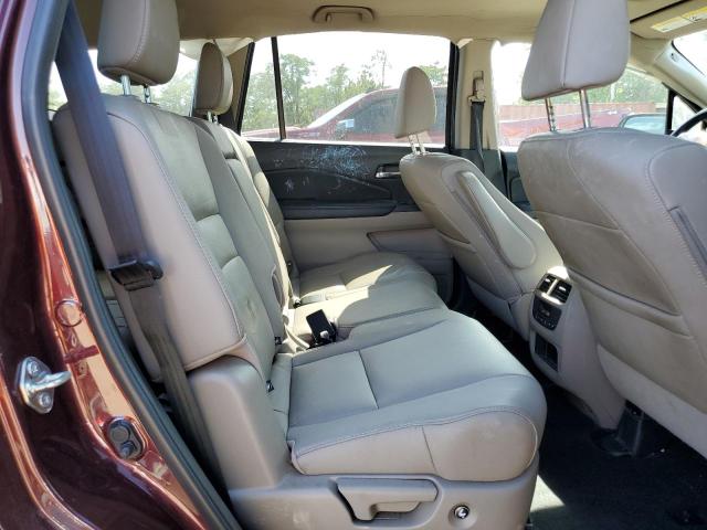 5FNYF6H58HB057239 - 2017 HONDA PILOT EXL BURGUNDY photo 11