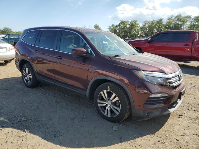 5FNYF6H58HB057239 - 2017 HONDA PILOT EXL BURGUNDY photo 4