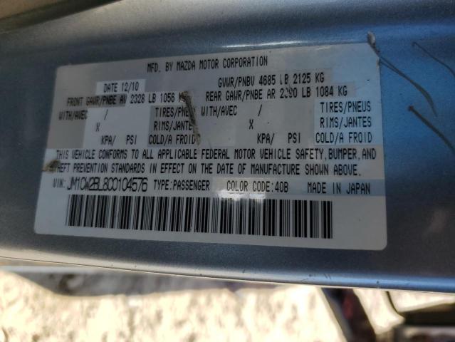 JM1CW2BL8C0104576 - 2012 MAZDA 5 SILVER photo 13