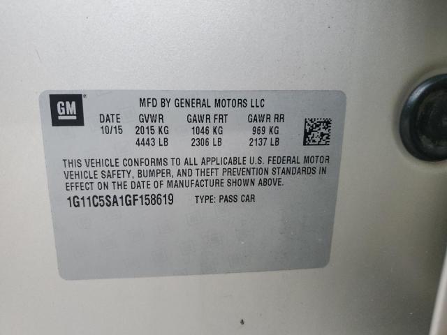 1G11C5SA1GF158619 - 2016 CHEVROLET MALIBU LIM LT 金色 照片 13