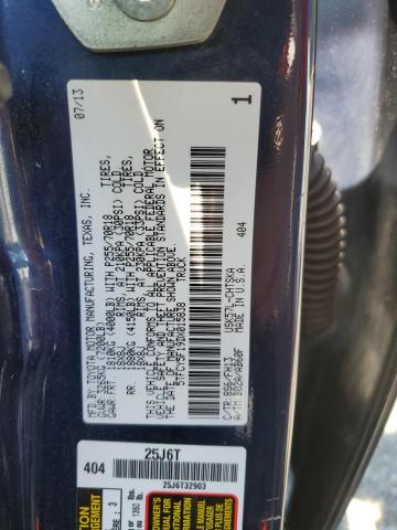 5TFCY5F19DX015838 - 2013 TOYOTA TUNDRA DOUBLE CAB SR5 BLUE photo 12