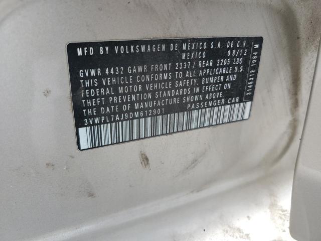 3VWPL7AJ9DM612901 - 2013 VOLKSWAGEN JETTA TDI بيج صورة 12