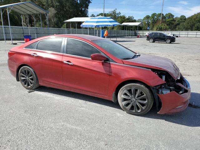 5NPEC4AC8CH353719 - 2012 HYUNDAI SONATA SE MAROON photo 4